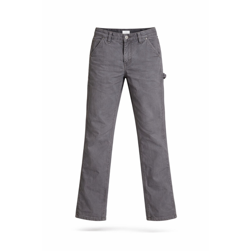 Carhartt Gray Straight-Leg Work Pants
